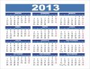 Calendario año 2013